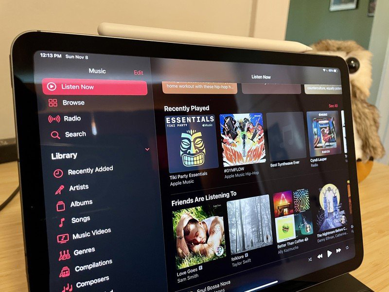 Nghe nhạc tr&ecirc;n iPad Air 4